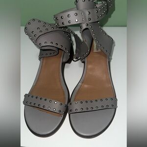 Steve Madden Gray Studded Sandals